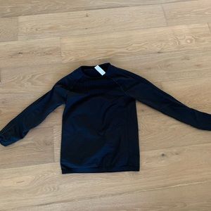 Fabletics Long Sleeve Black Athletic Shirt